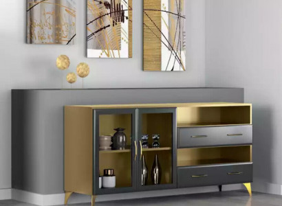 Sideboard Luxus schaukelnd Modern Wohnzimmer Kommoden Holz Kommode